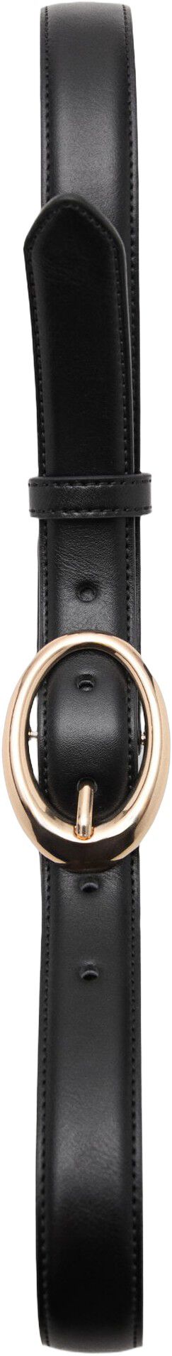 Oval buckle belt