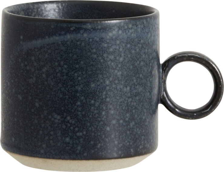 GRAINY cup w. handle, dark blue