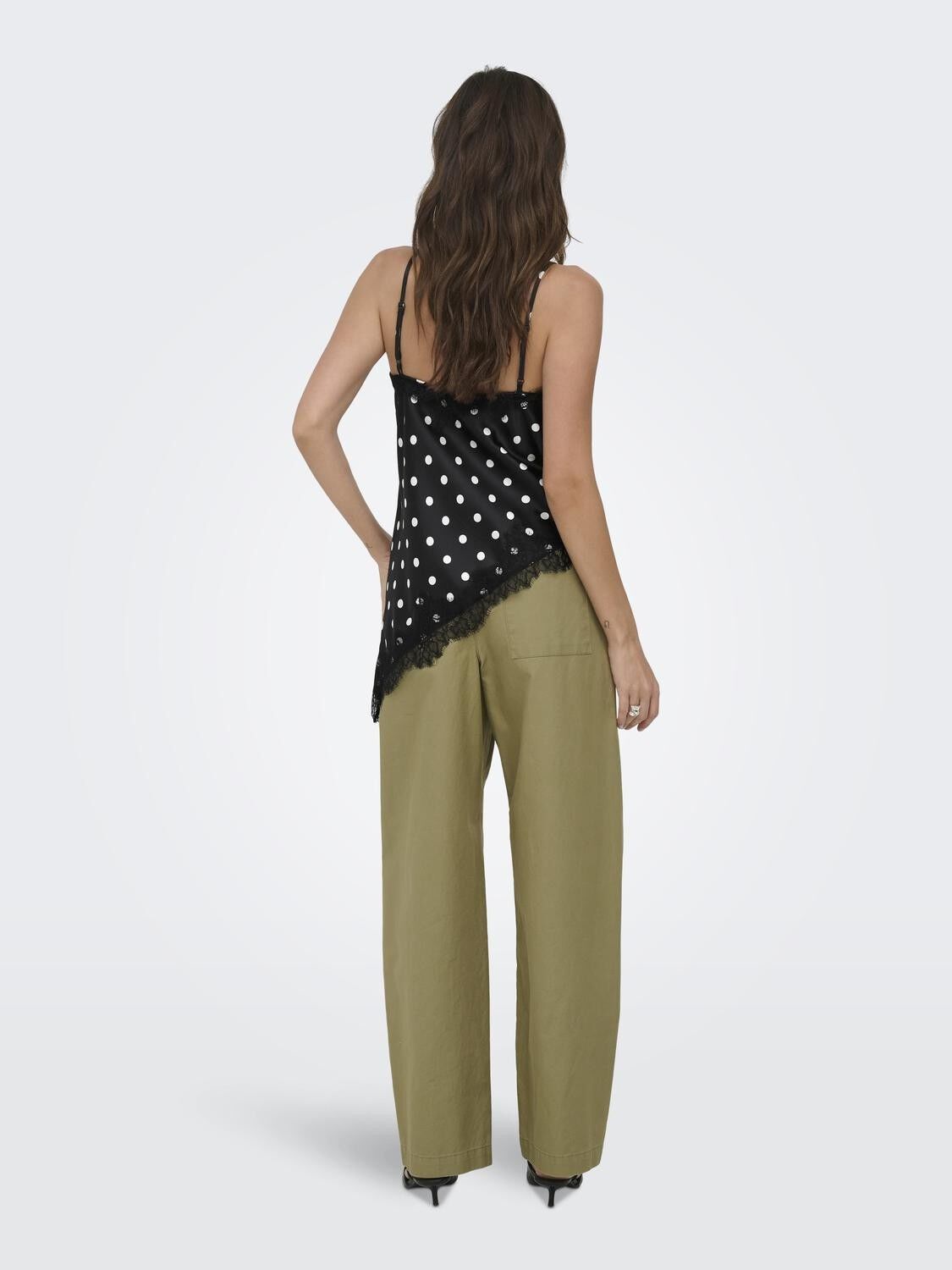 ONLBELLA STRAP SATIN LACE TOP WVN E