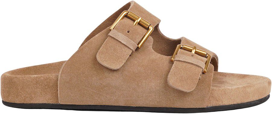 LAMIA - SOFT SUEDE SANDAL / RUBBER SOLE