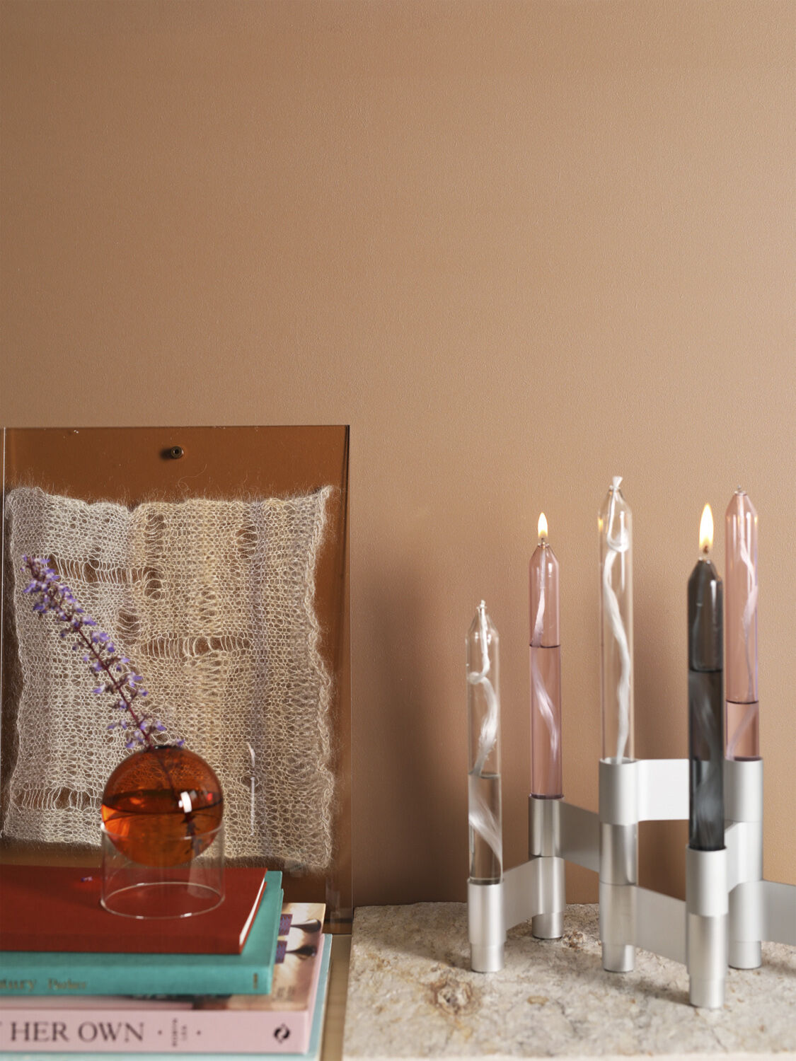 LINK, CANDLE HOLDER, MATT ALUMINIUM, 11060M