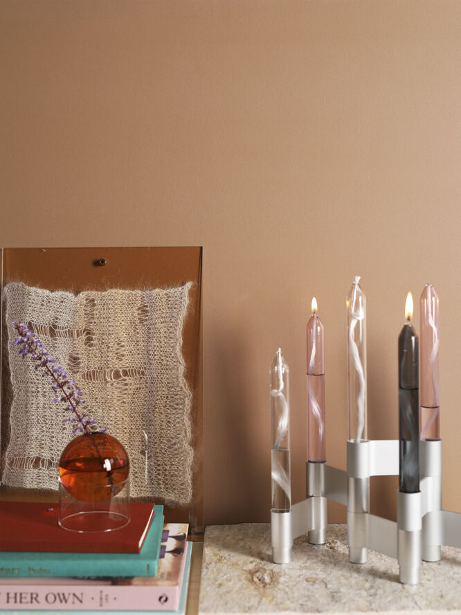 LINK, CANDLE HOLDER, MATT ALUMINIUM, 11060M