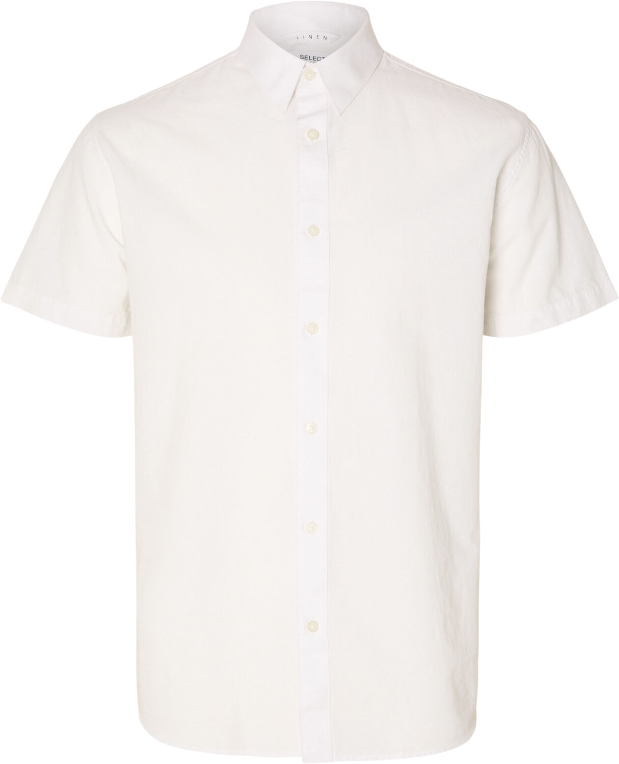 SLHREGNEW-LINEN SHIRT SS CLASSIC NO