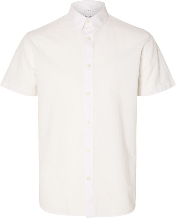 SLHREGNEW-LINEN SHIRT SS CLASSIC NO