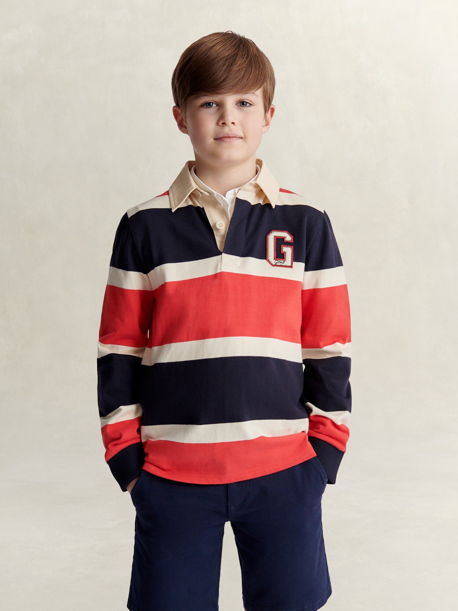 Collegiate LS Rugby Polo Shirt