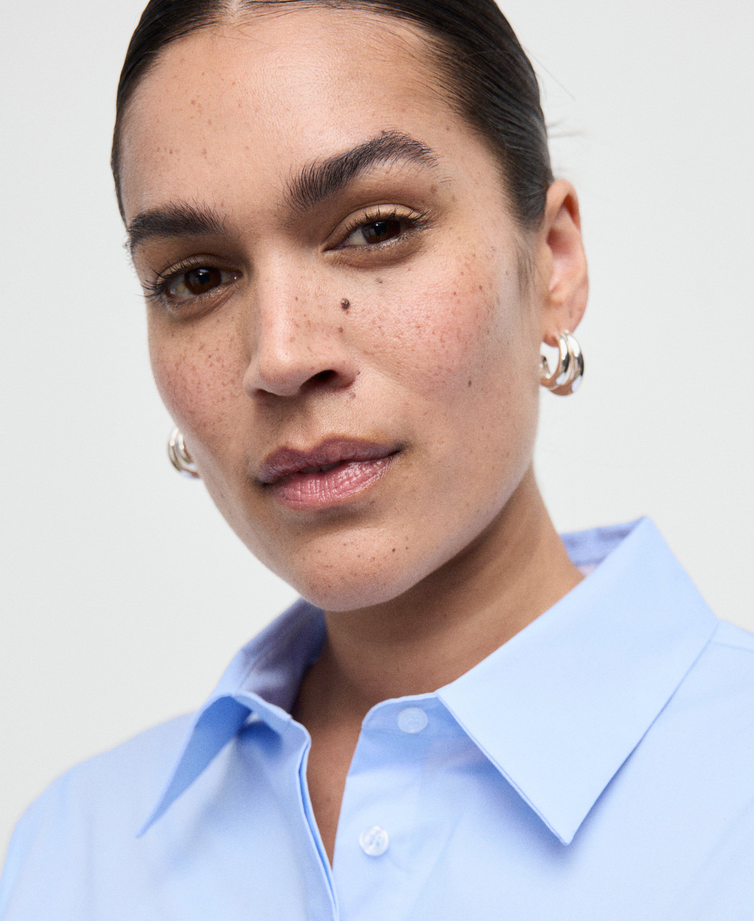 Slim-fit poplin shirt