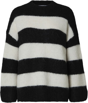 SLFGABELLA LS WOOL KNIT O-NECK CAMP
