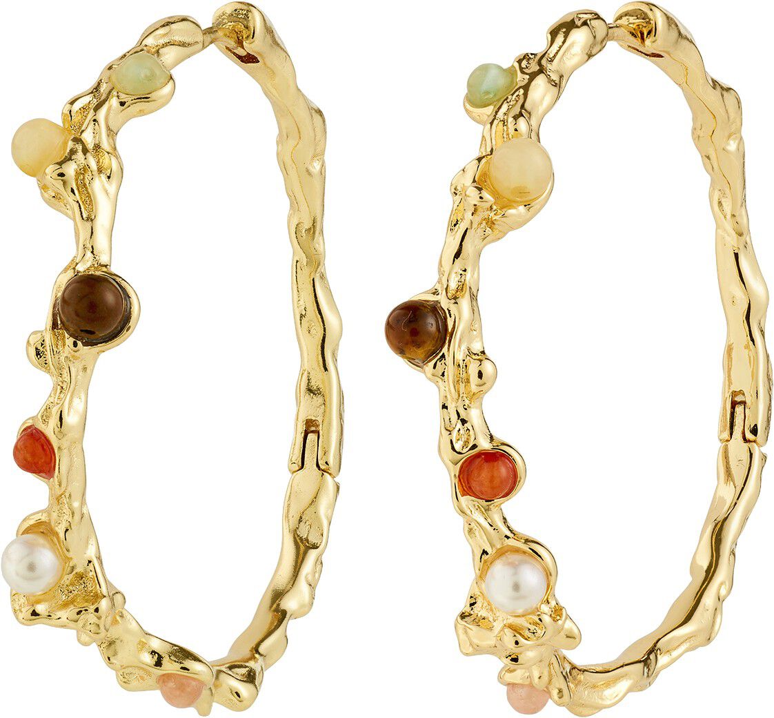 IRIS hoop &oslash;reringe guldbelagt