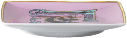 Bowl 12cm sq. flat, Holiday Alphabet F, Versace