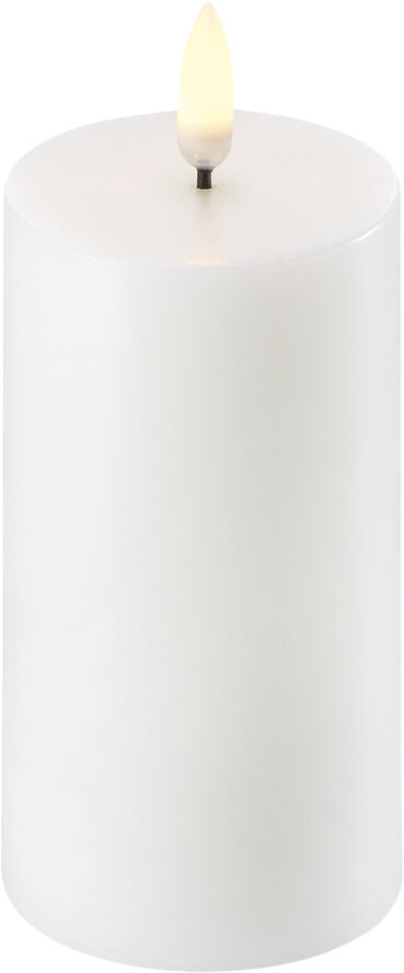 LED Pillar Candle - Nordic White - 5,8 x 10 cm