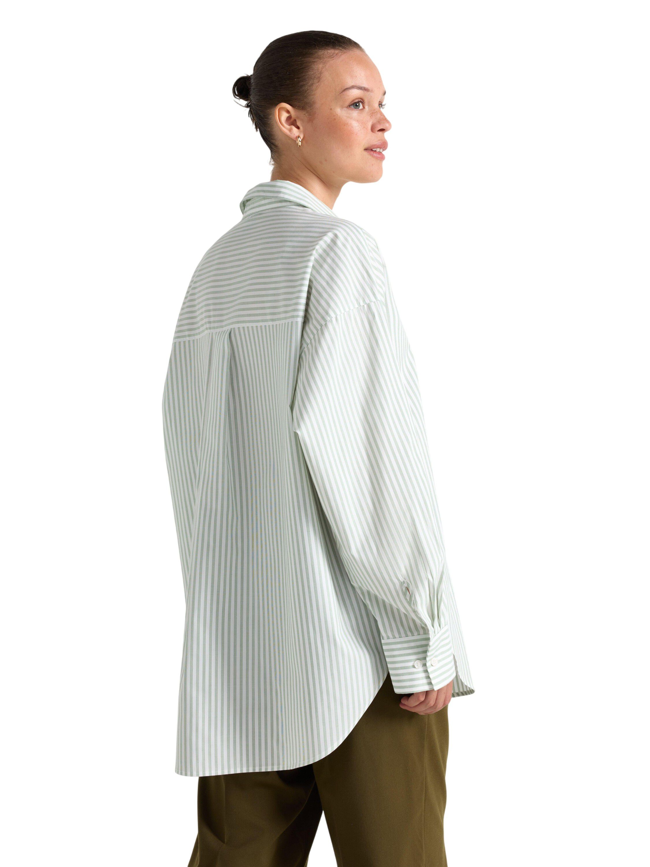 Oversized skjorte med lange &aelig;rmer