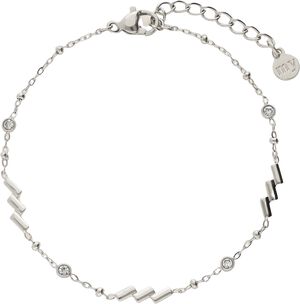 Bracelet diagonal stripes and strass