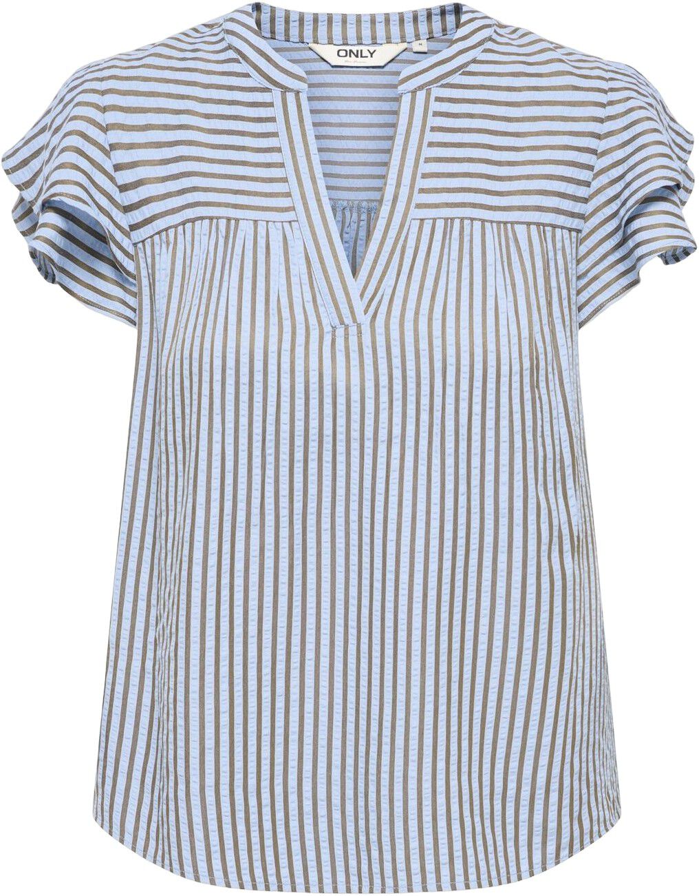 ONLBARI SL FRILL V-NECK TOP CS WVN