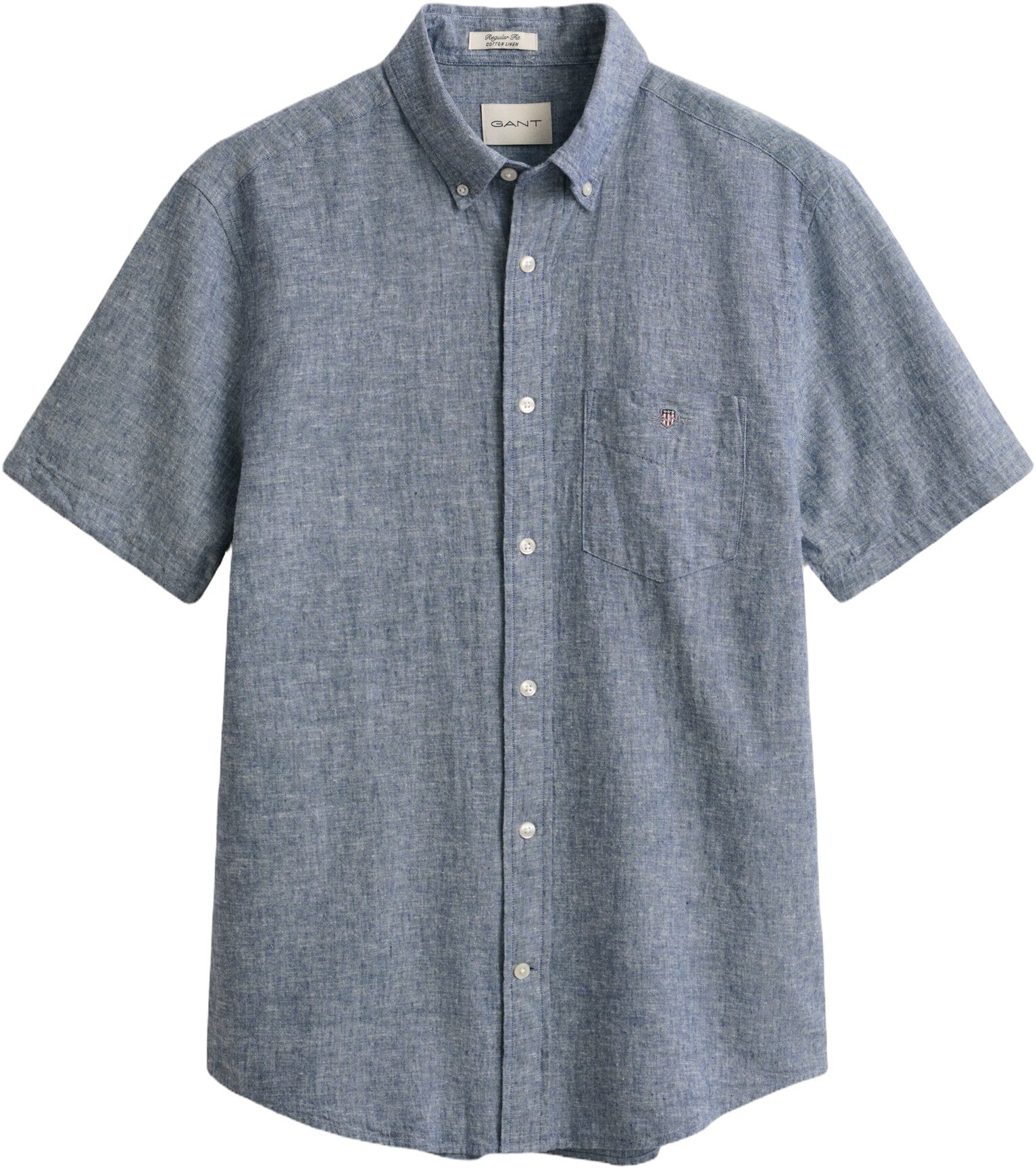 REG COTTON LINEN SS SHIRT