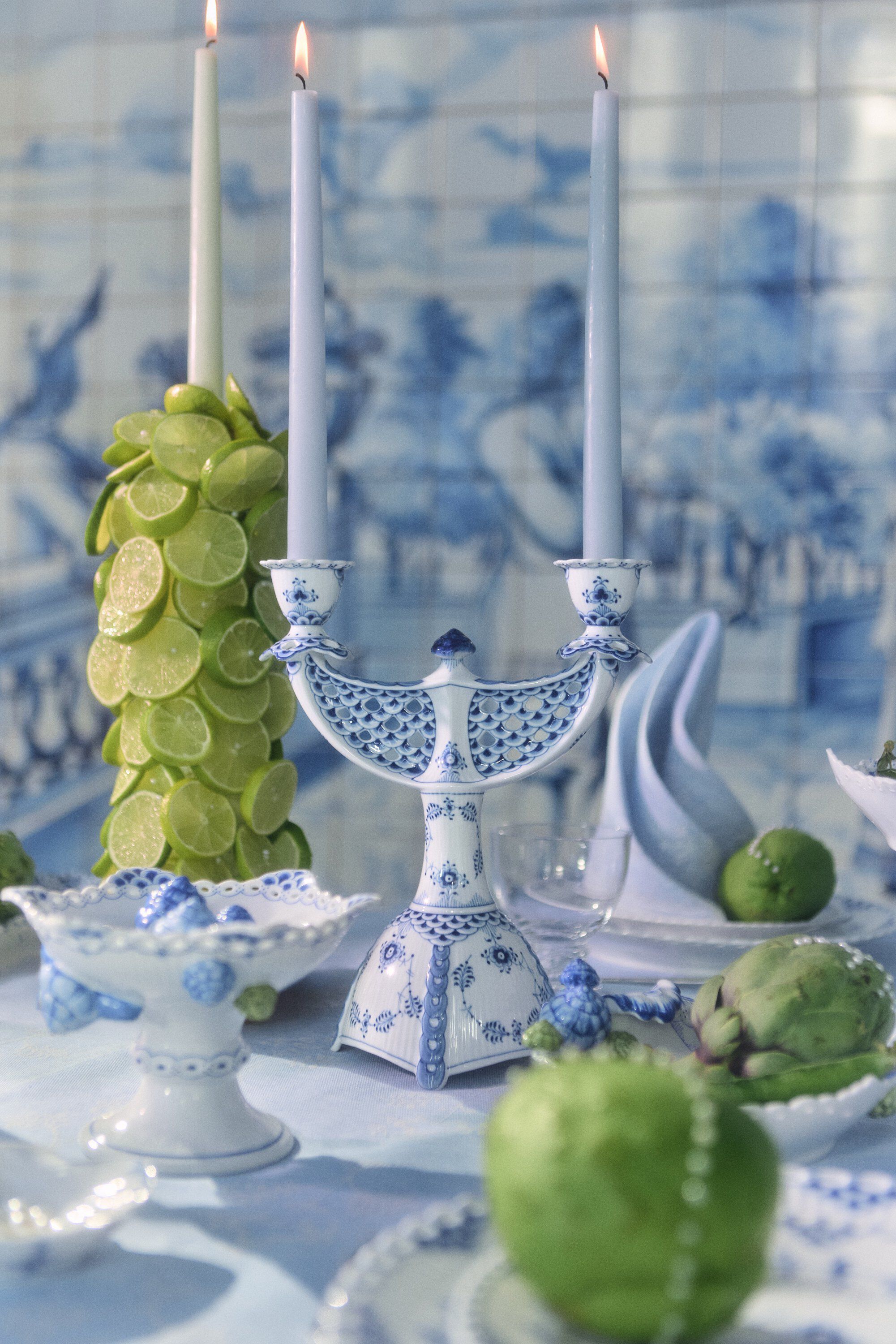 Mussel Helblonde kandelaber