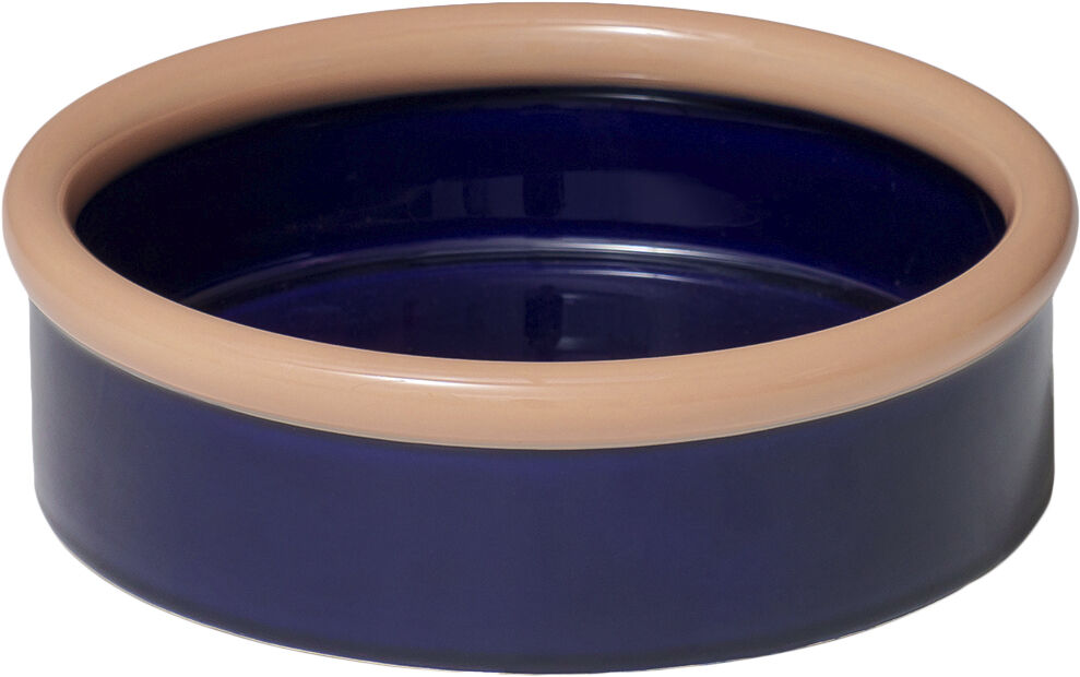 ROD Bowl ceramic H70 x &Oslash;233 Coral/Dark blue