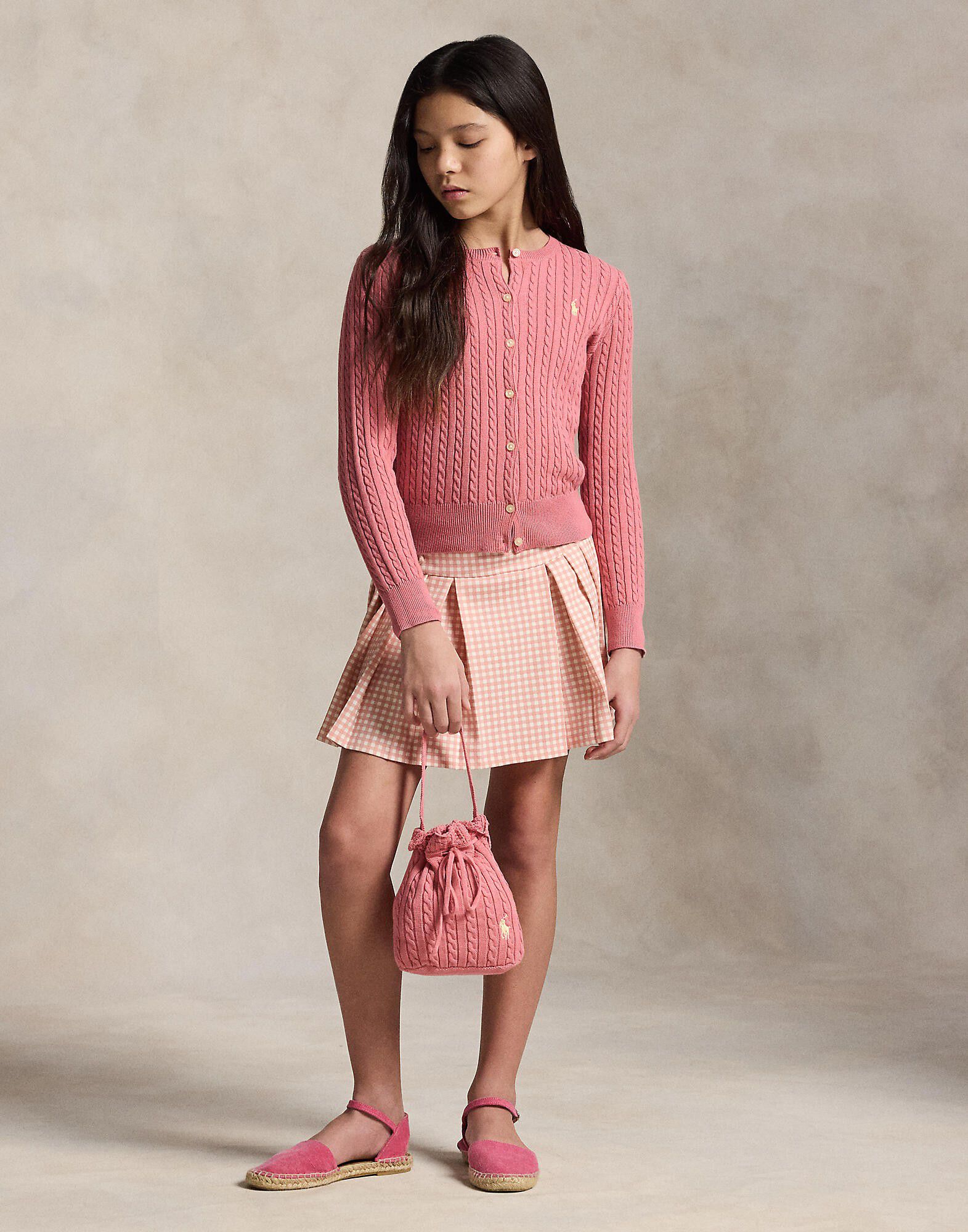 Mini-Cable Cotton Cardigan