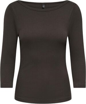 ONLKATHLINE 3/4 RIB BOATNECK TOP CS