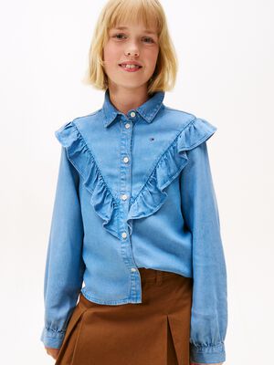 RUFFLE BLOUSE L/S
