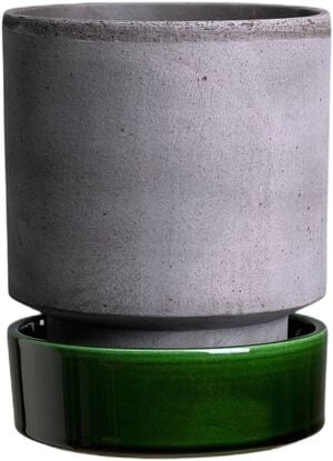 Hoff RAW Grey/GLAZED Emerald Green, &Oslash; 18 cm, Set