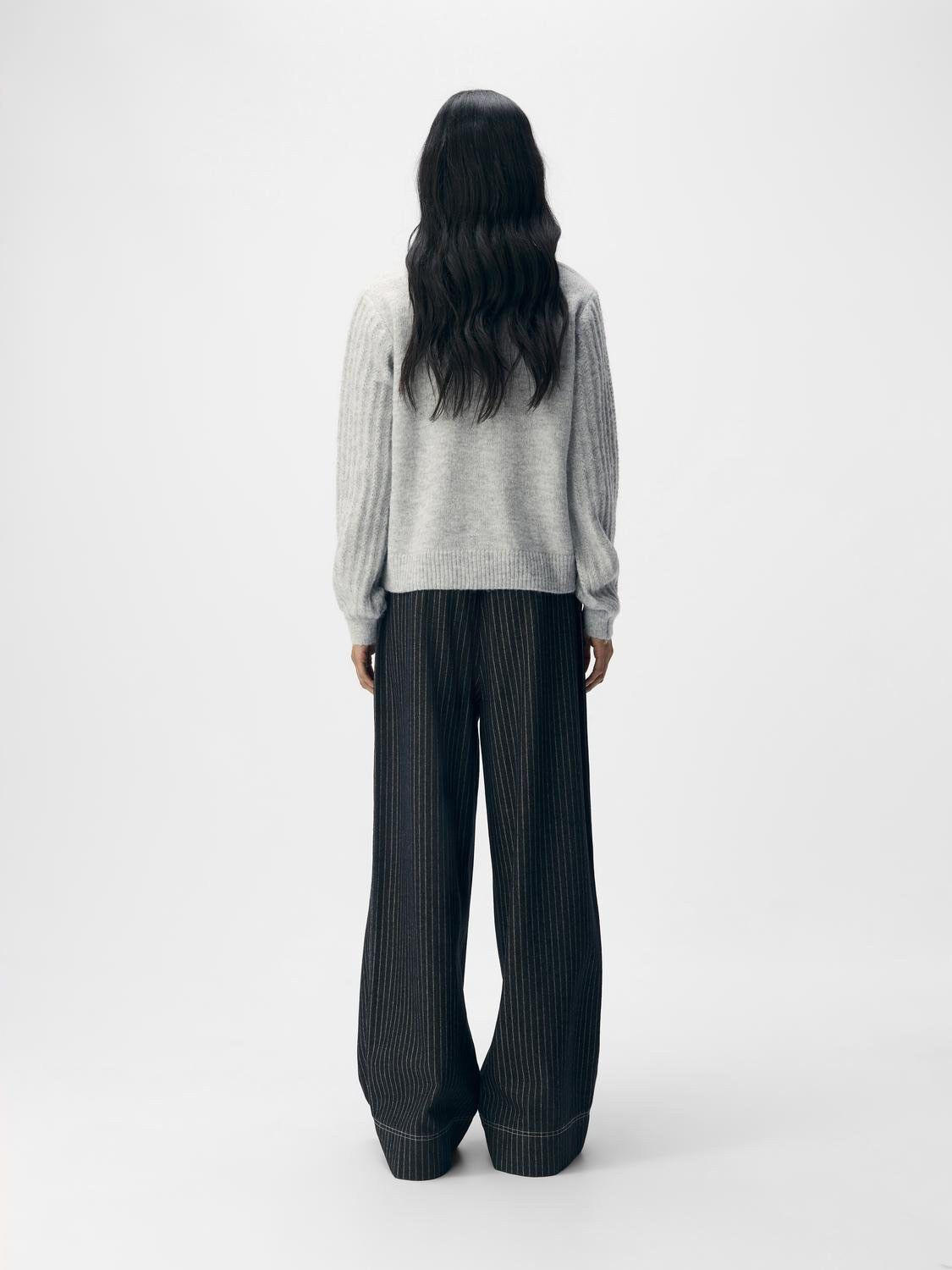 OBJFLORA RE LS KNIT BUTTON CARDIGAN