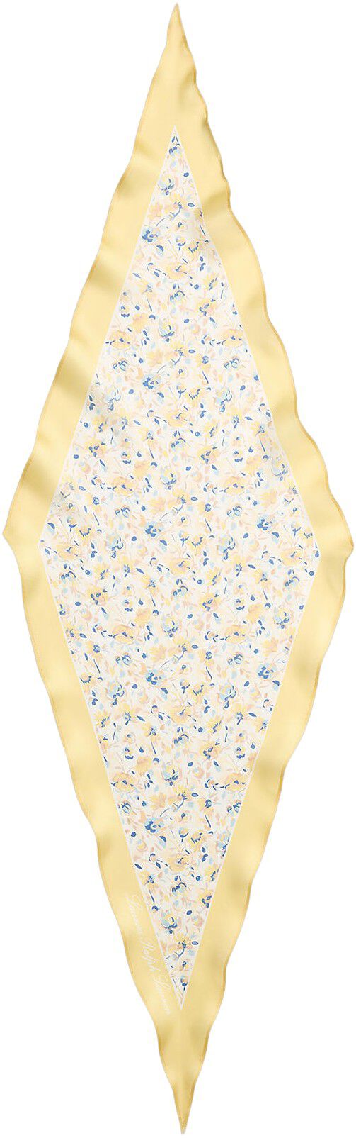 Floral Silk Diamond Scarf