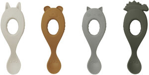 Liva silicone spoon 4-pack