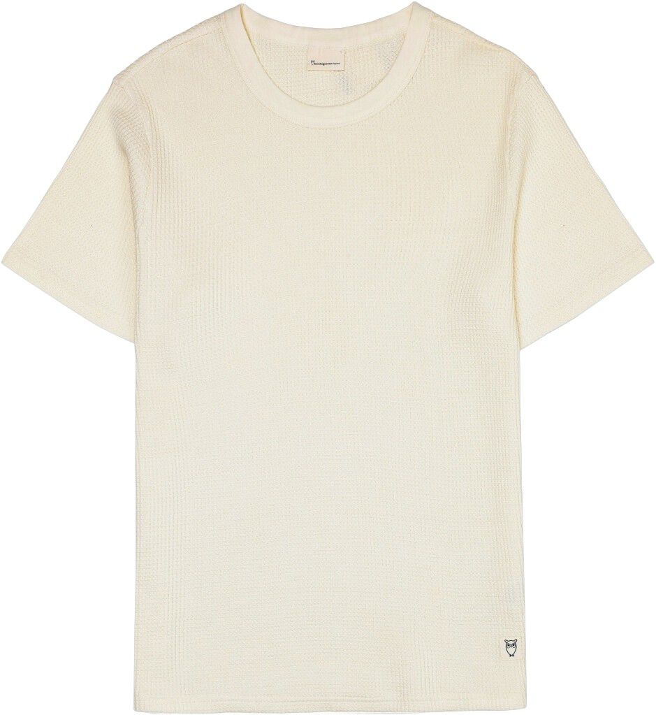 Regular waffle short sleeved crew neck t-shirt GOTS/Vegan