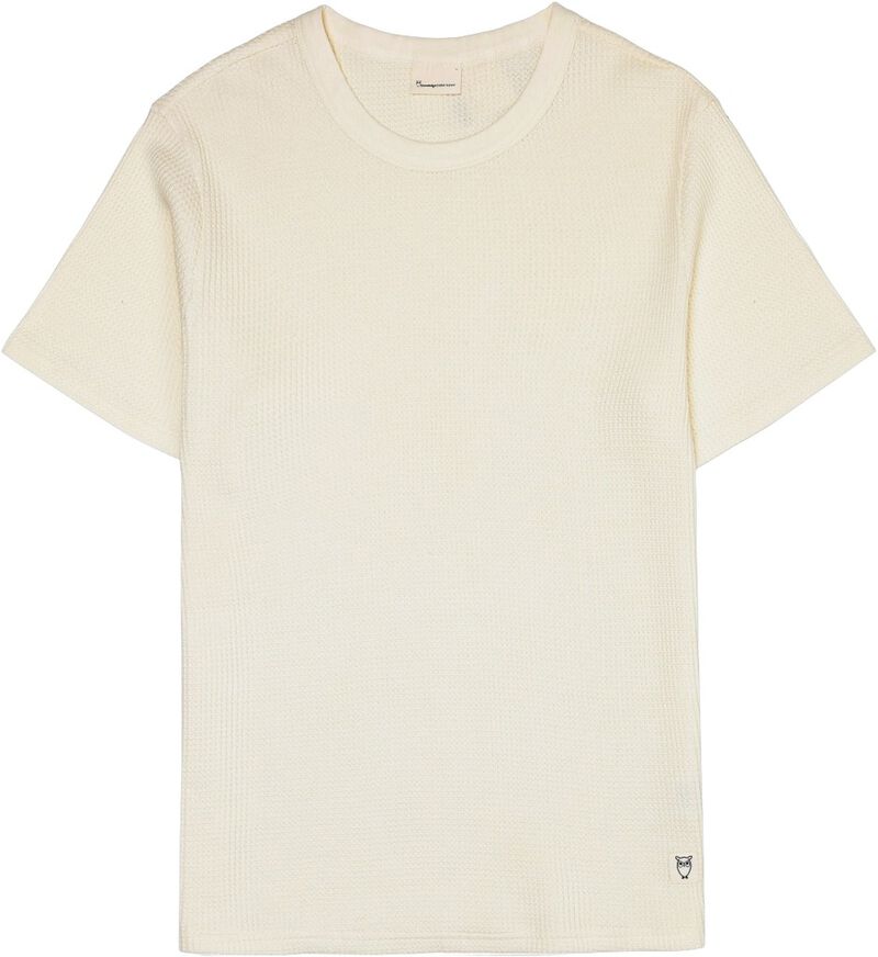 Regular Waffle Short Sleeved Crew Neck T-Shirt Gots/Vegan