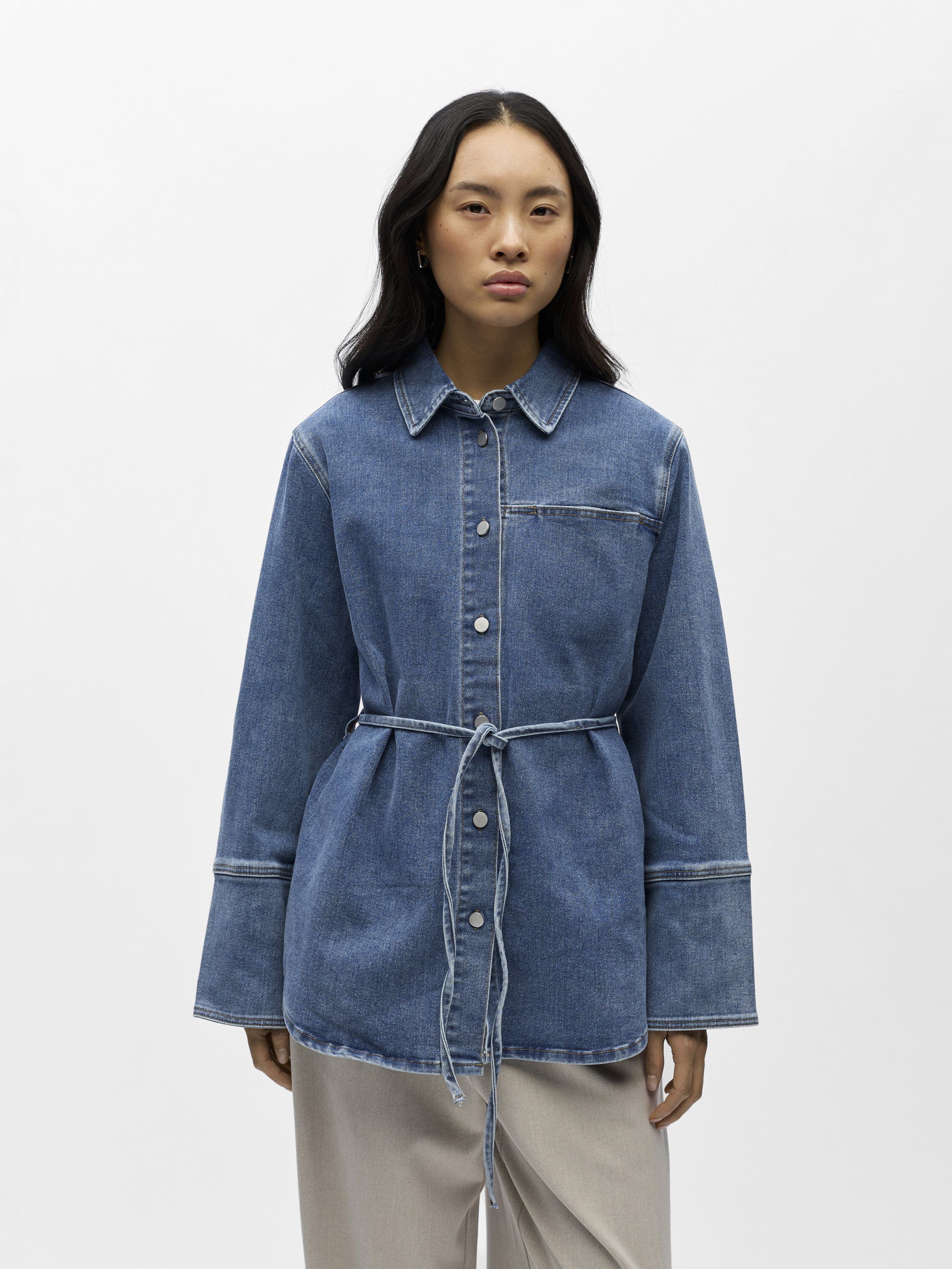 OBJCARO L/S LO DENIM SHIRT 144