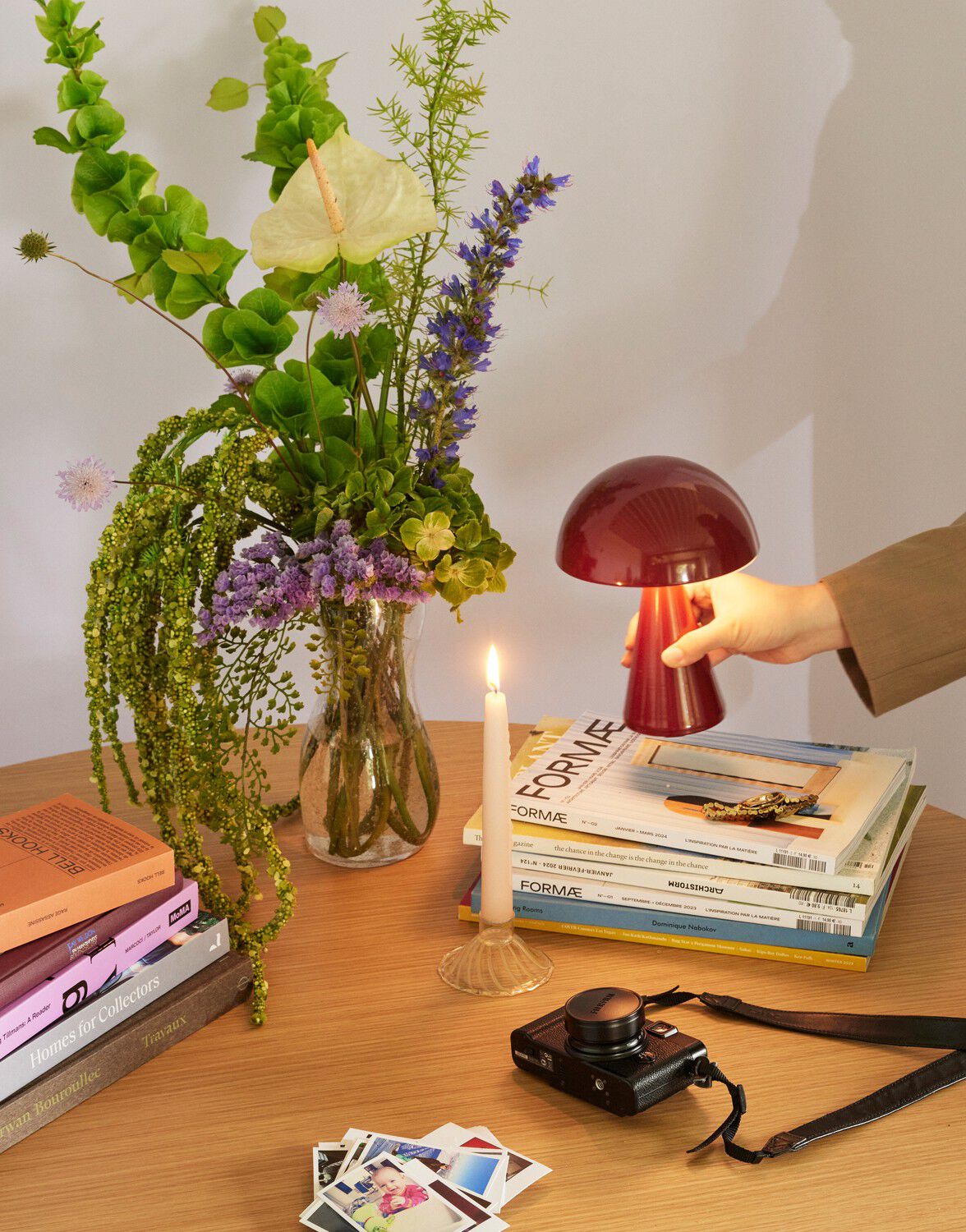 Mush Portable Lamp Red