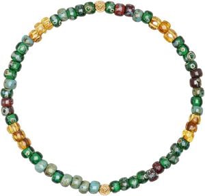 Wristband with Green Japanese Miyuki Beads