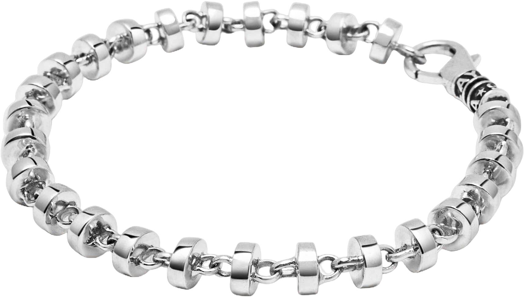Sterling Silver Round Link Bracelet
