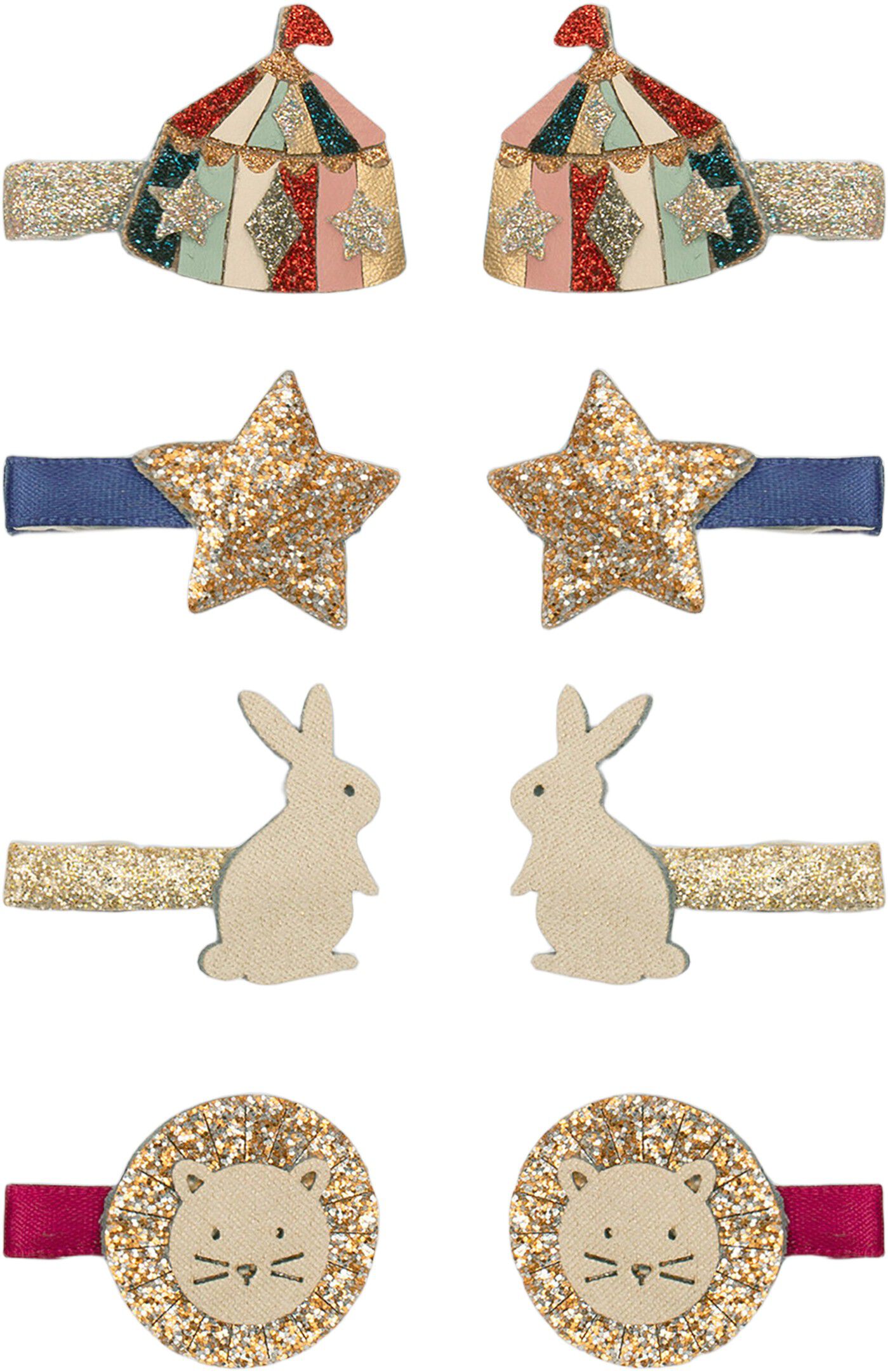 Mimi & Lula - 8 h&aring;rclips - Mini Circus