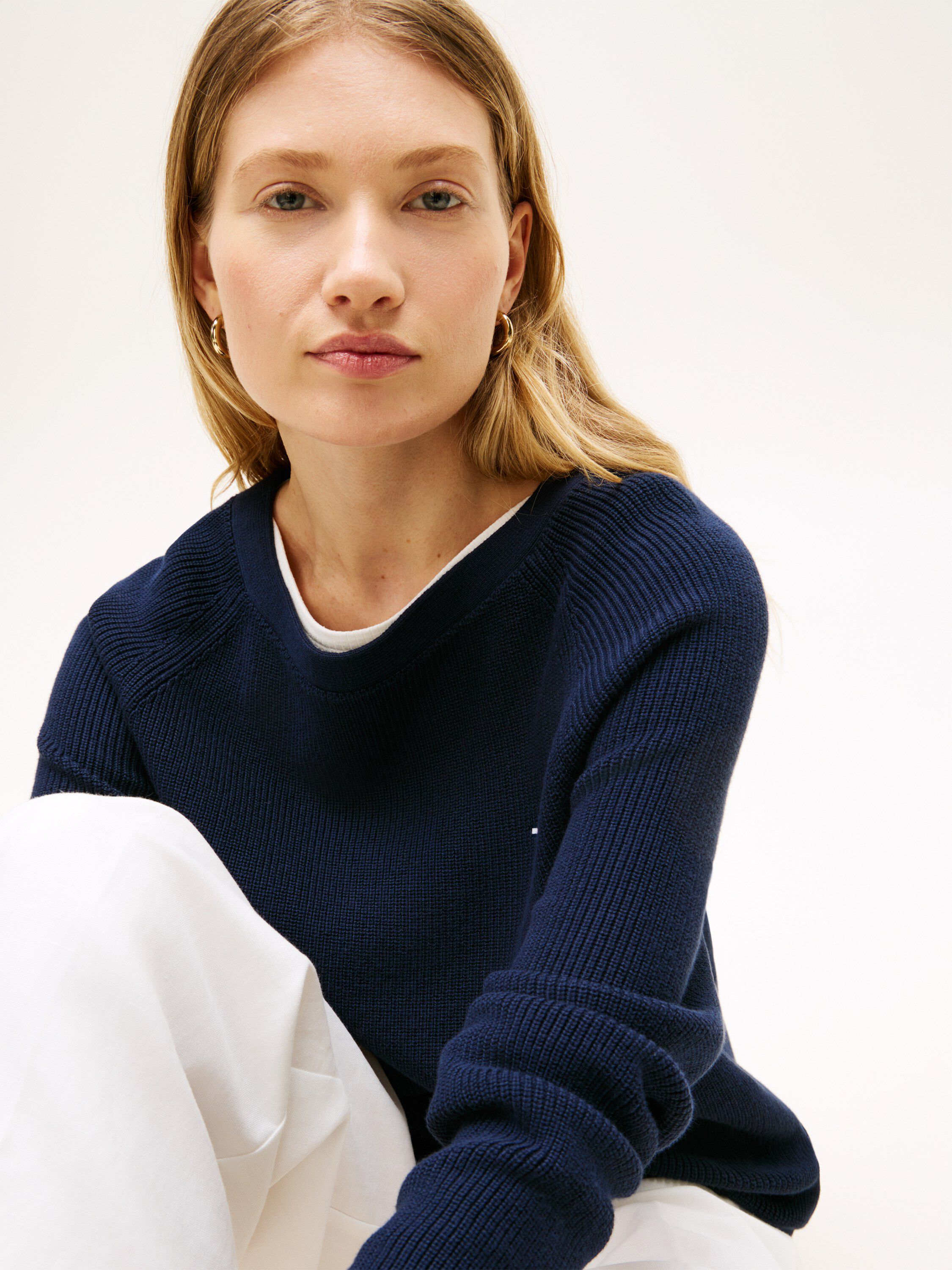 CO CARDI FINE GG LS BOAT-NK SWT