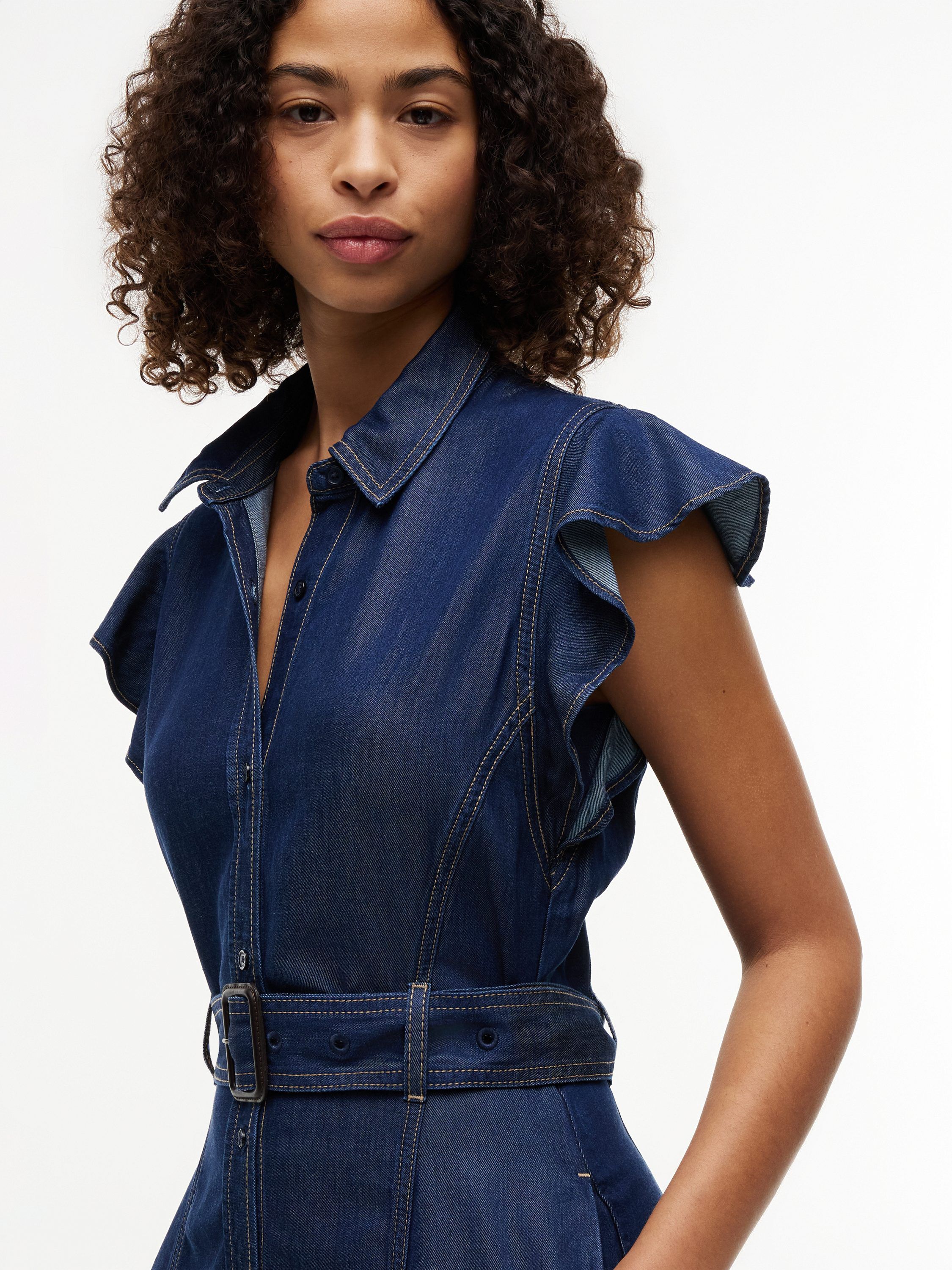 VOLANT F&F MIDI DRESS LENY SS