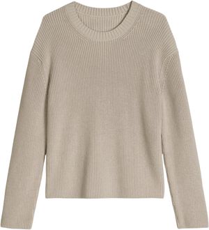 Pullovers, LSL, Round-Neck, Slits