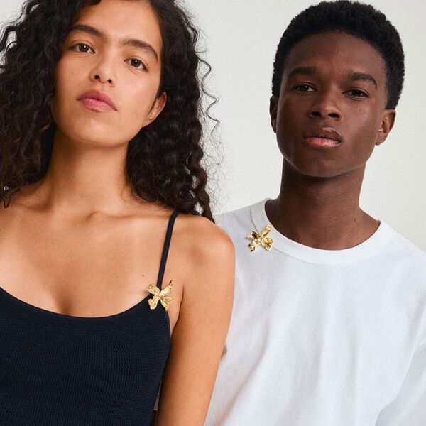 DREAM broche gold-plated