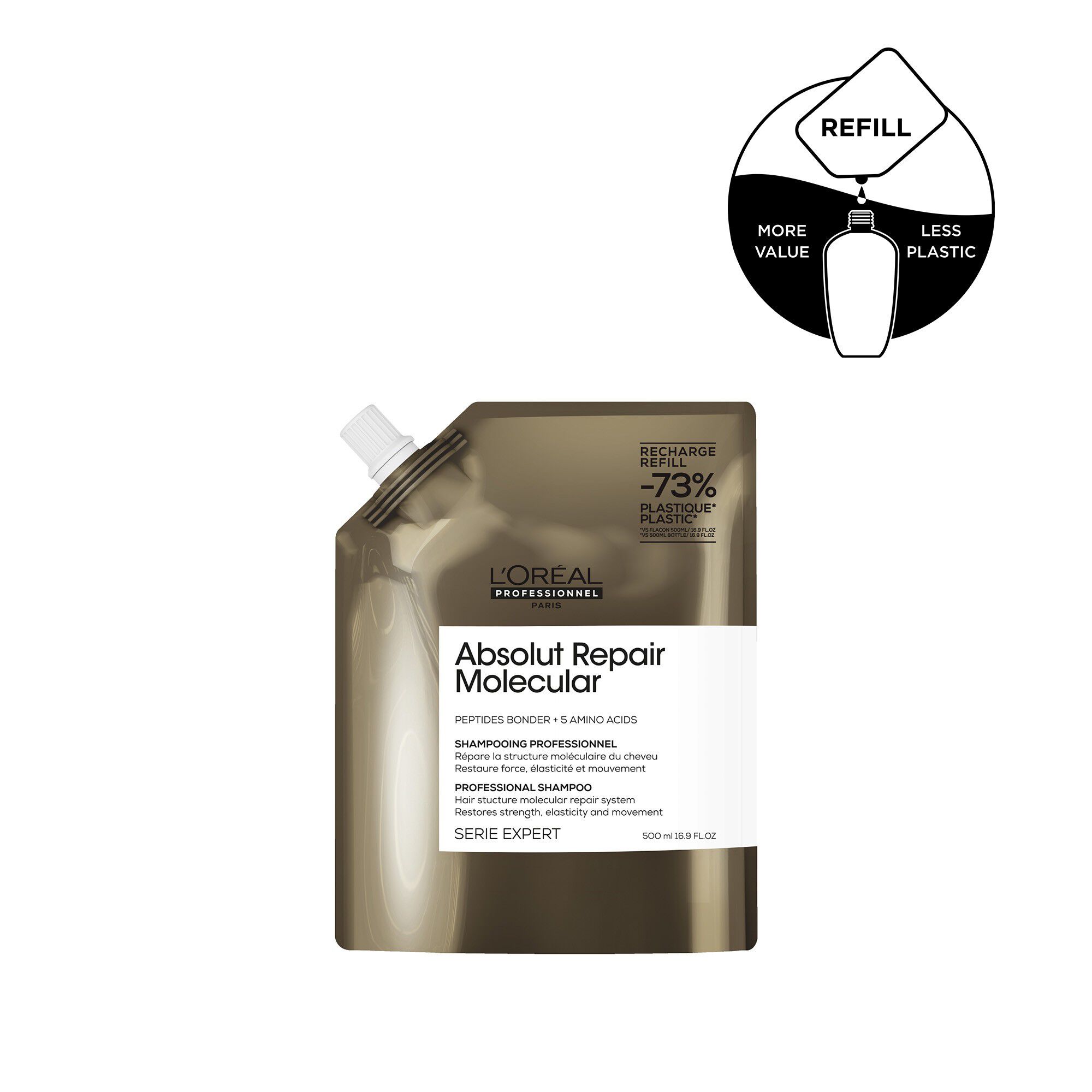 L'Or&eacute;al Professionnel Absolut Repair Molecular Shampoo Refill 500ml