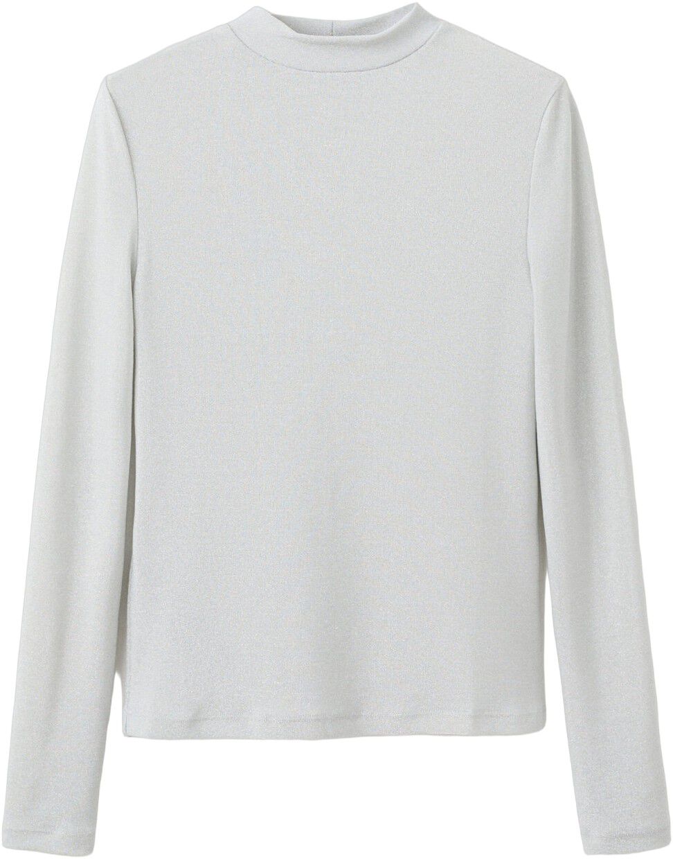 Lurex t-shirt with perkins neck