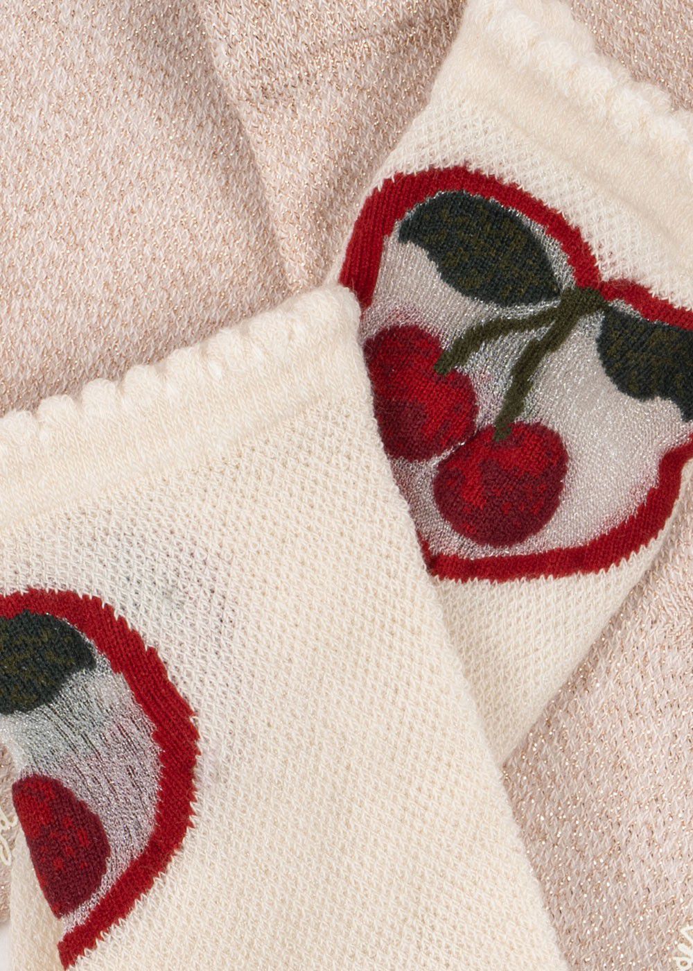 2 PACK CHERRY ROSE SOCKS