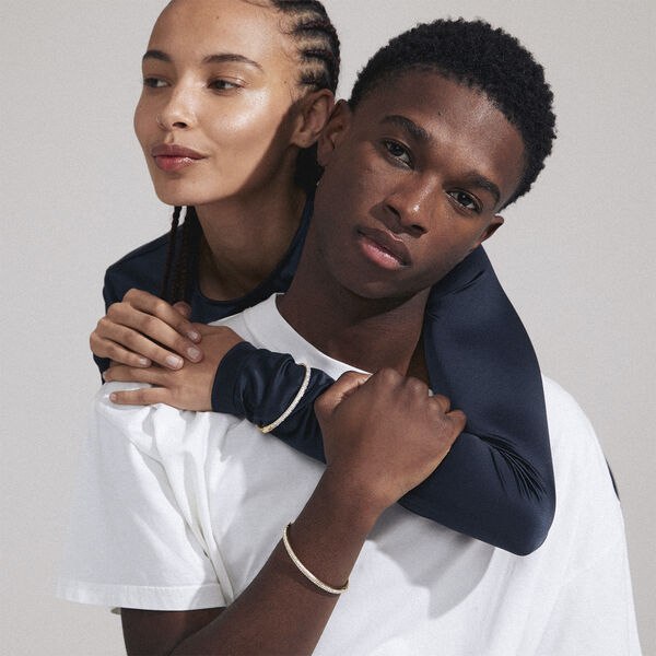 FOCUS recycled bangle gold-plated