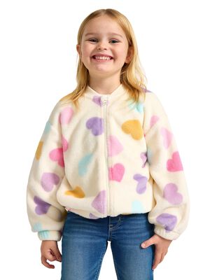 Soft and cosy fleece jacket with zi