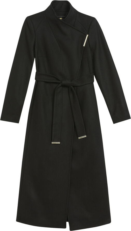 ROSELL Long Length Wool Wrap Coat