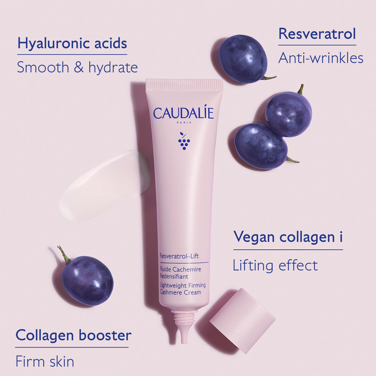 Caudal&iacute;e Resveratrol Lift Lightweight Firming Cashmere Cream 40 ml