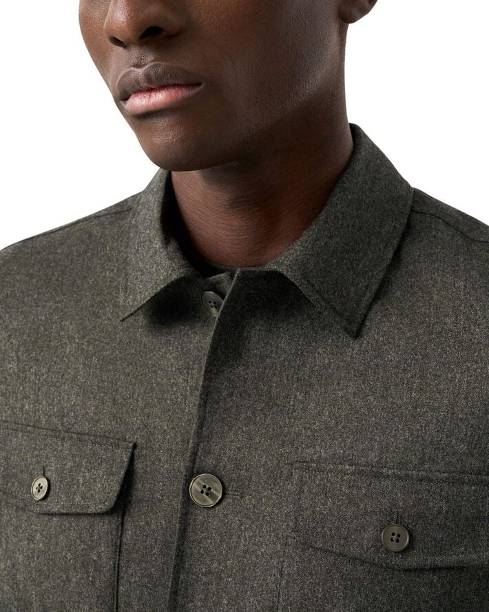 Active Wool Four Pocket Overshirt