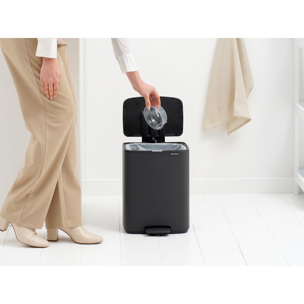 Bo pedalspand 12 ltr. - Mineral Infinite Grey