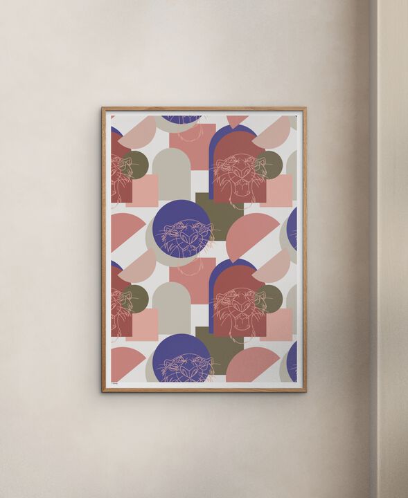 Disney Ð The Jungle Book Pink Shere Khan Outline