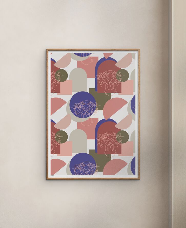 Disney Ð The Jungle Book Pink Shere Khan Outline