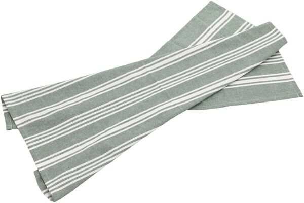 Viskestykke recycle Eco Stripe 70 x 50 cm Green Bay